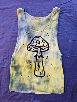 'long trip' tank top crop