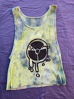 'Too Late' tank top crop