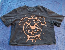 'dead bark' crop top