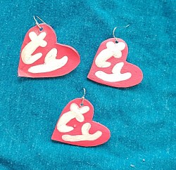 Beanie toy earring tags